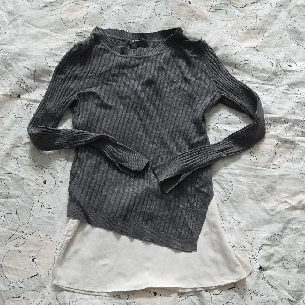 INC International Concepts Gray Sweater